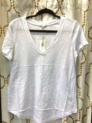 Z Supply Asher V-Neck Tee White