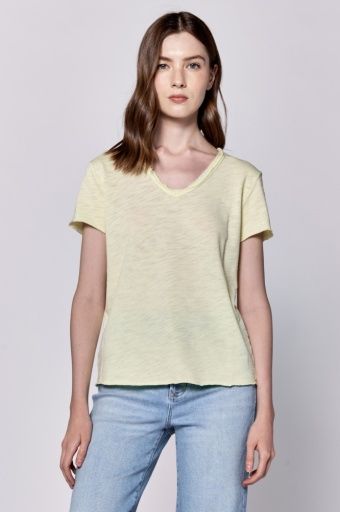 Dear John vanya, Size: XS, Color: pale lime yellow