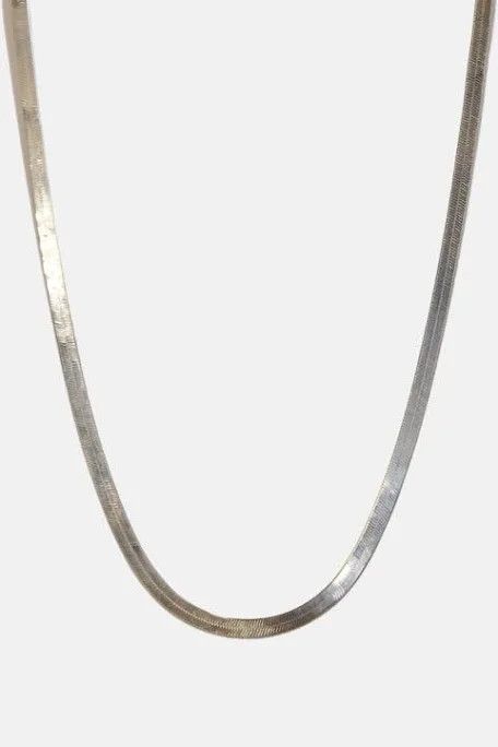 Able Herringbone necklace , Color: Silver