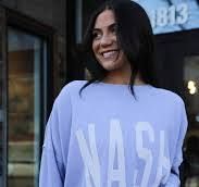 Nash Wilder Waffle Knit Tunic , Color: Lavender, Size: S