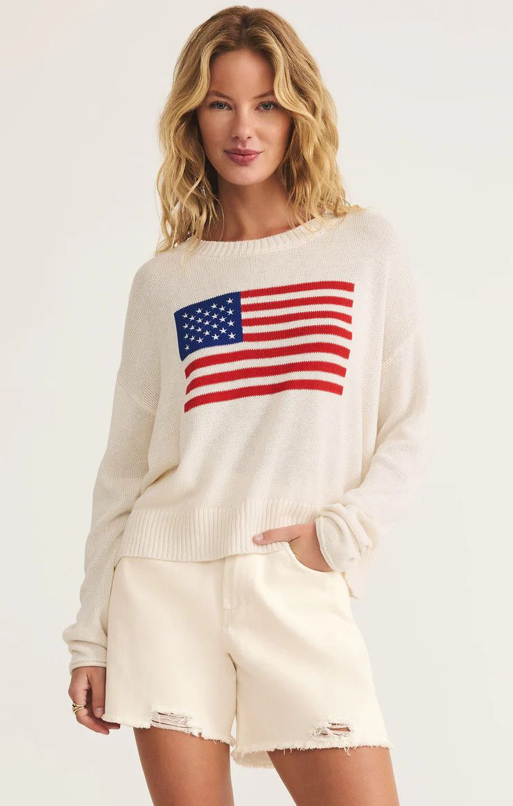 Z Supply Flag Sweater, Size: XS