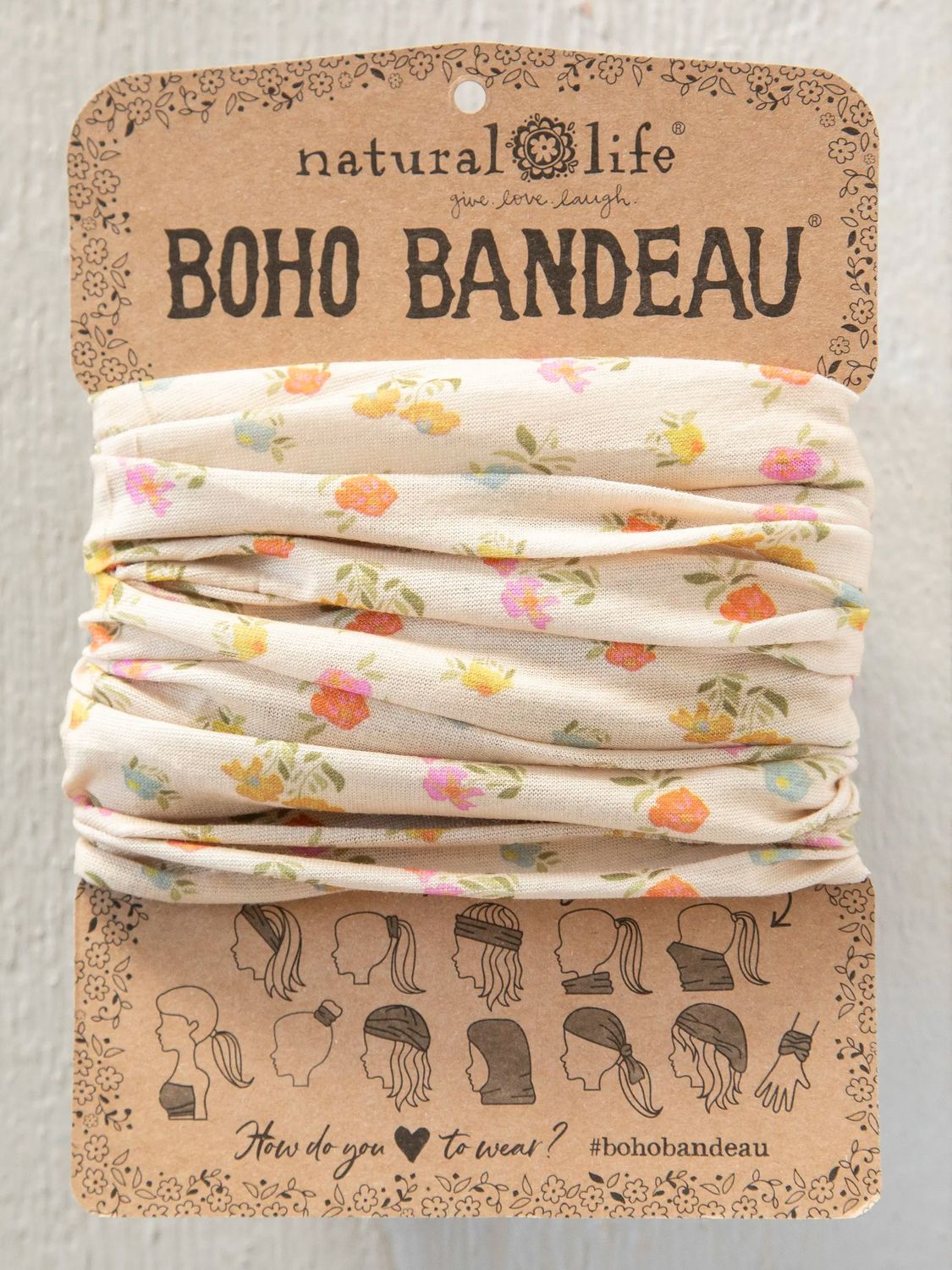 Natural Life bandeau, pastel floral