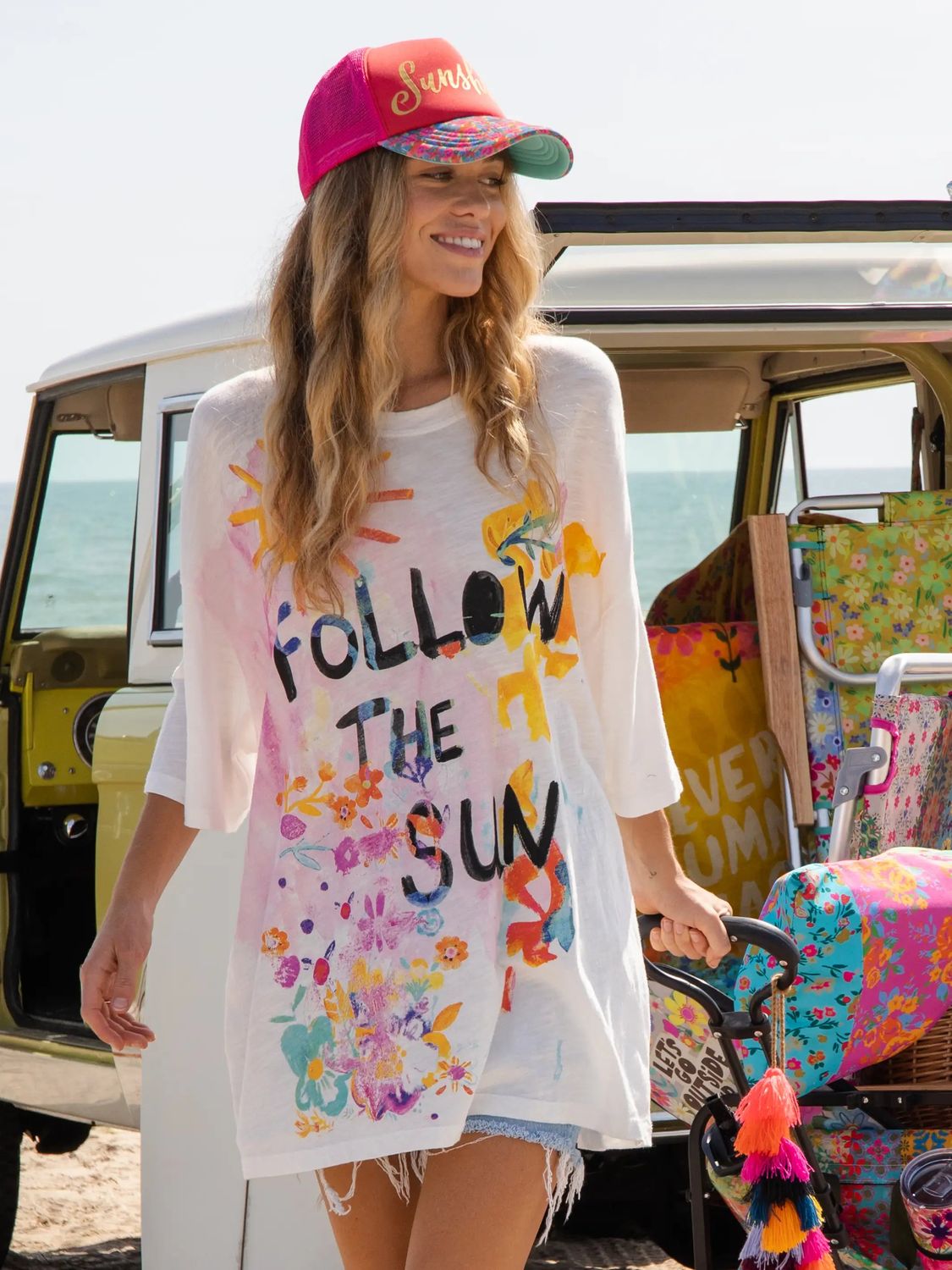 Natural Life One Size Easy Tee, Color: Follow the Sun