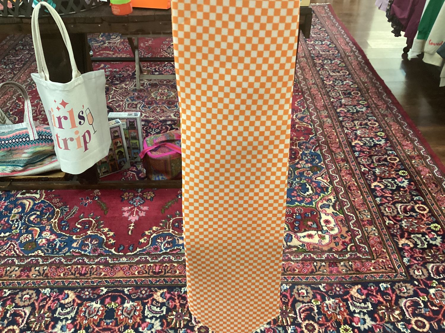 Volunteer Traditions Tie, Color: Checkerboard orange