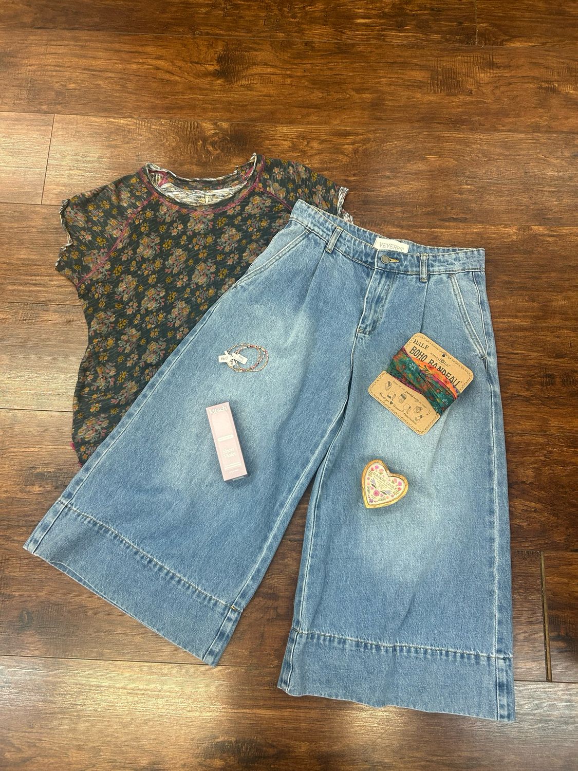 Veveret Denim Culotte