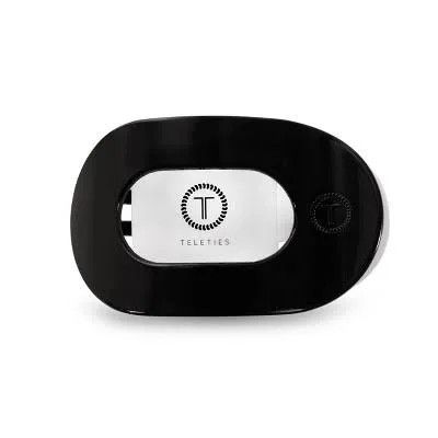 Teleties Round Flat Medium clip-Multiple, Color: Jet Black