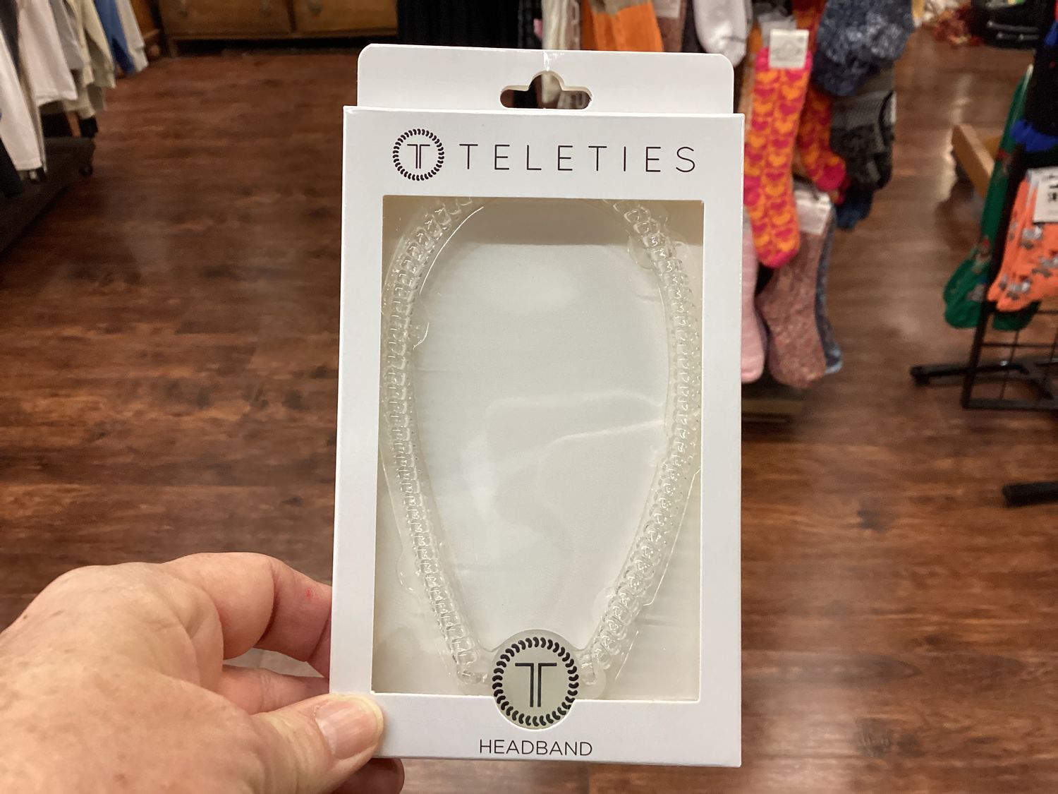 Teleties Spiral Coil Headband, Color: Clear