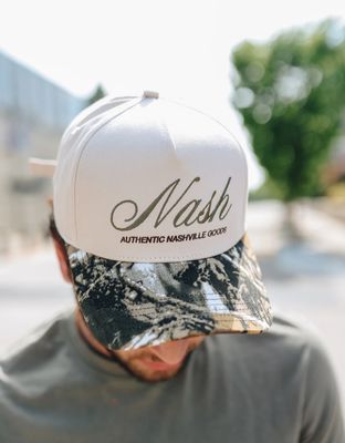Nash SnapBack camo/cream hat