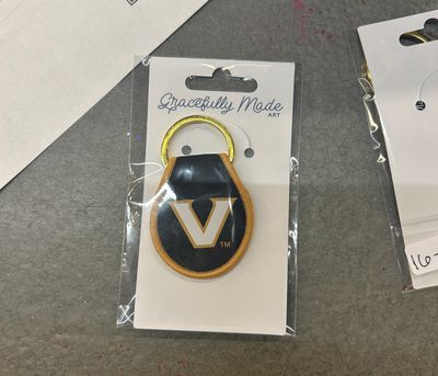 Vanderbilt Embroidered Keychains