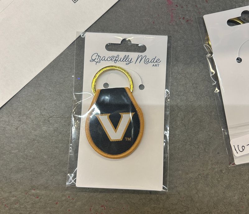 Vanderbilt Embroidered Keychains