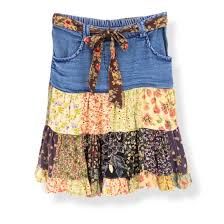 Young Threads Denim Mini Skirt 