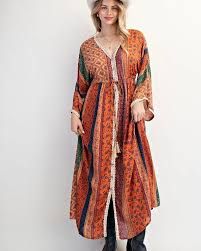 Easel Bell Sleeve Printed Dress