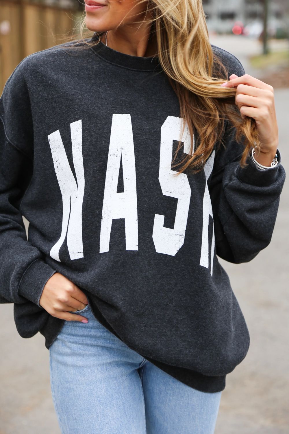 Nash Ashley Crew, Color: Black, Size: Small