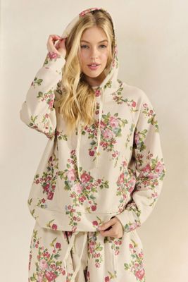 Veveret Printed French Terry Hoodie