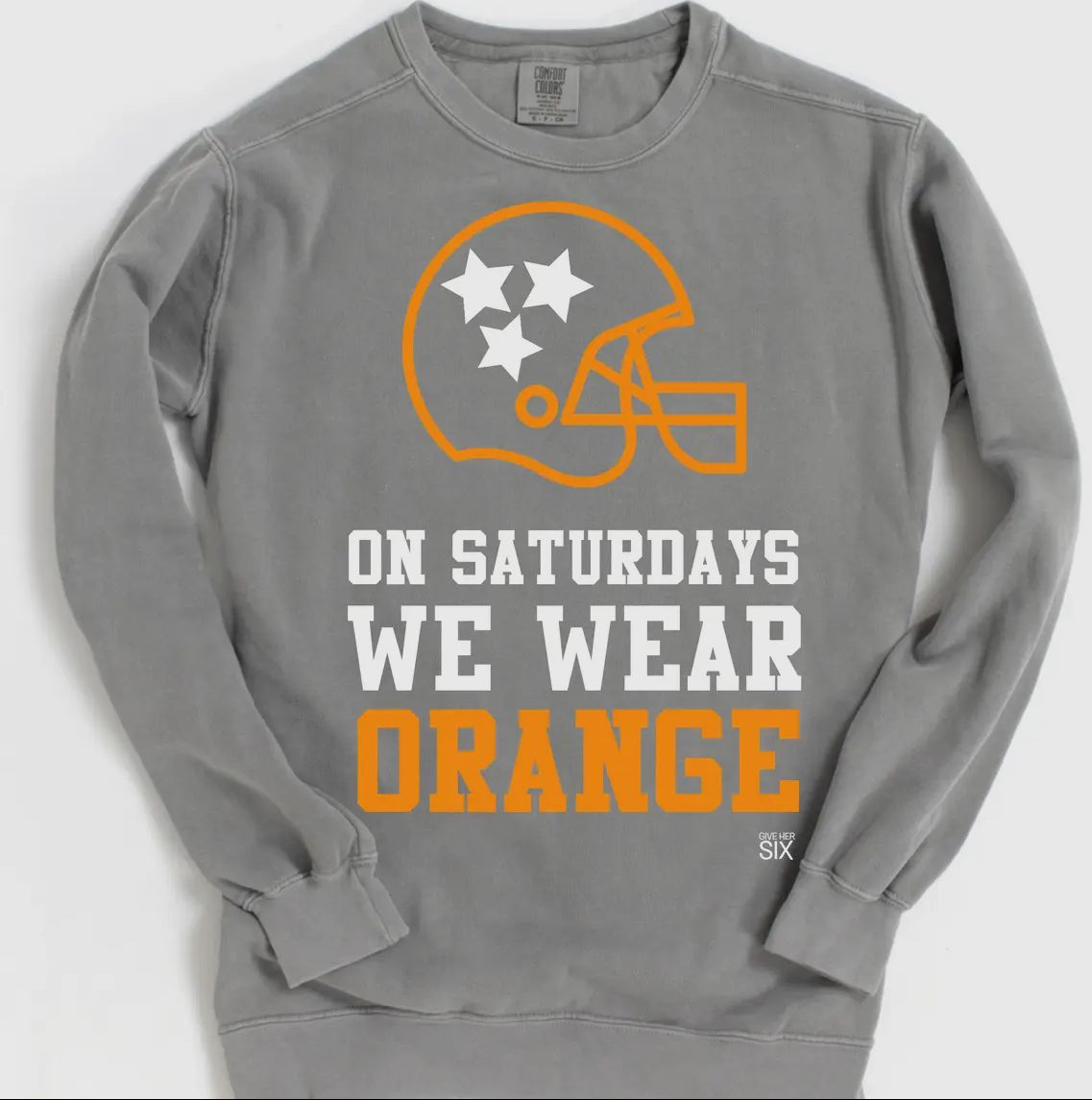 Give Her Six “on Saturdays” sweatshirt, Size: Small