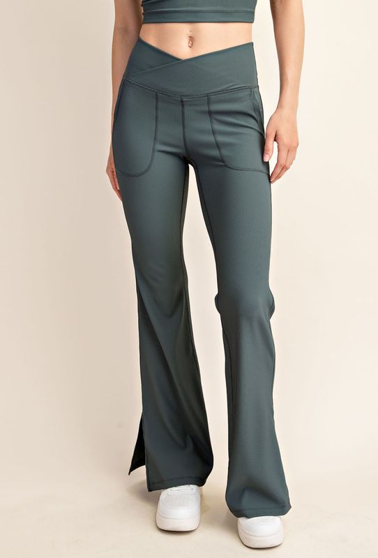 Rae Mode V-Waist Flared Leggings