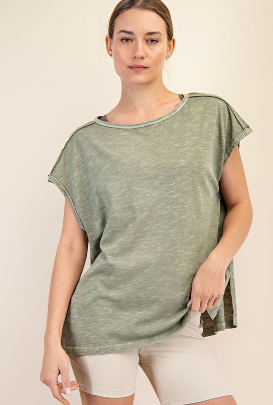 Rae Mode CVC Oversized Short Sleeve Top