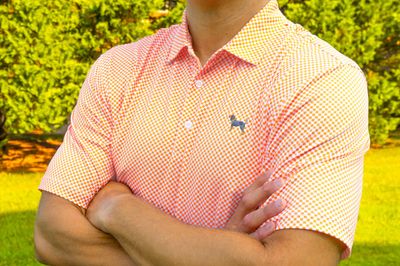Volunteer Traditions Checkerboard Bluetick Polo