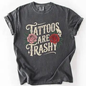 Refinery Number One Tattoos Are Trashy, Color: Dark grey, Size: s