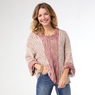 CoCo + Carmen Neville V Neck Sweater with Hood