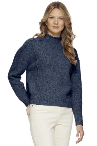 Flag and Anthem BETHANIA FUNNEL NECK LS SWEATER, Color: navy, Size: XS