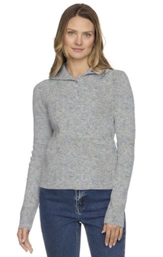 Flag and Anthem CASTLEBERRY MOCK NECK SWEATER, Color: blue multi, Size: XS