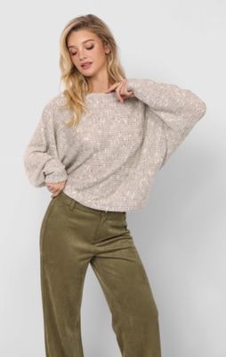 Sadie and Sage BILLIE OTS DOLMAN SLEEVE KNIT TOP