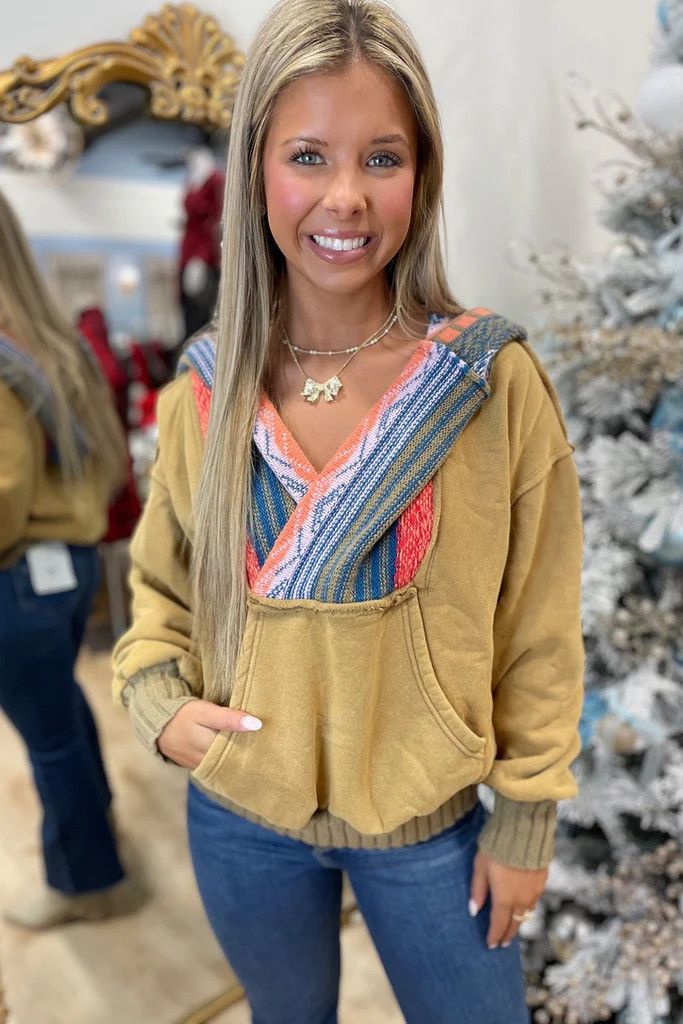 Easel Brown Crochet Top, Size: S