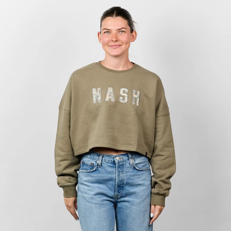 Nash Remi Cropped Crewneck Camo