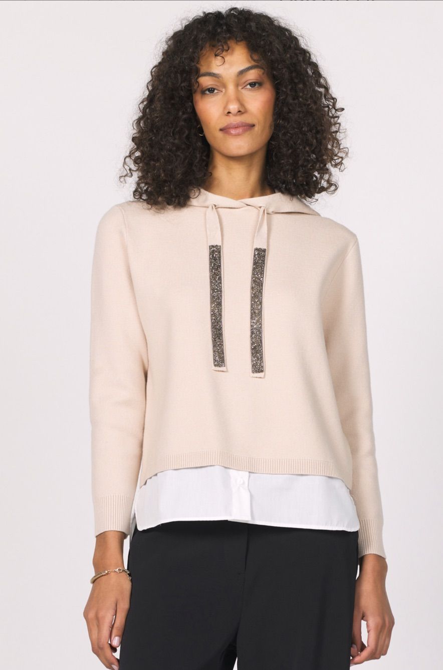 Another Love Shayna Almond Hoodie , Color: Almond, Size: S