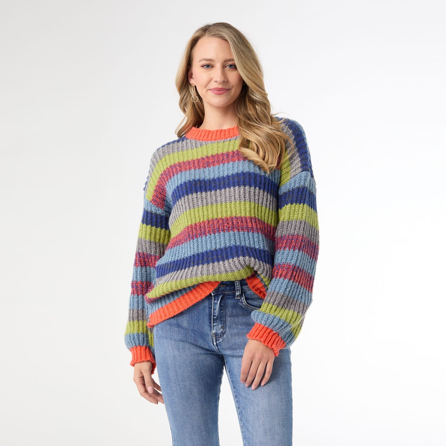 CoCo + Carmen Ronado Striped Sweater , Size: S/M