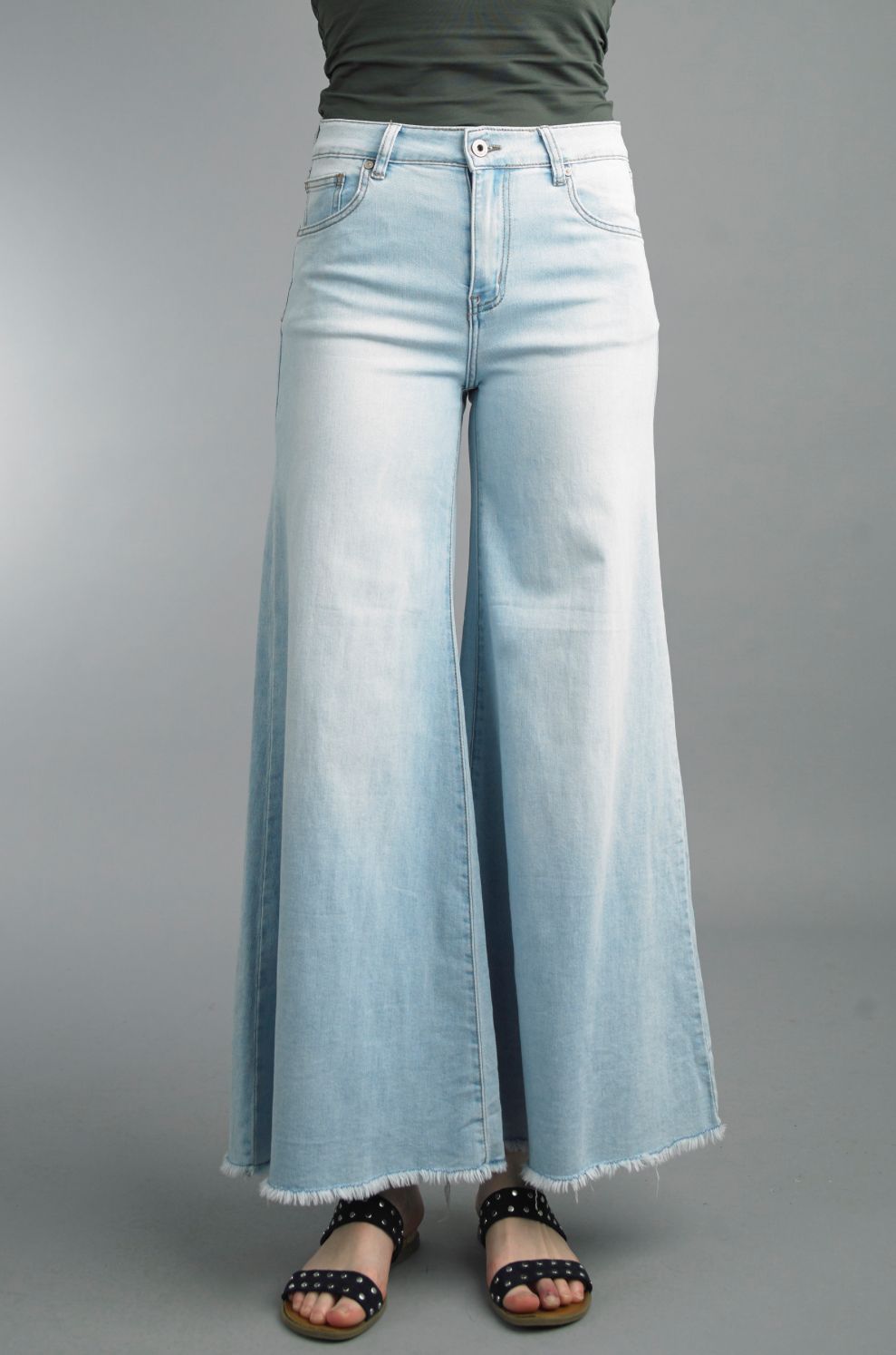Tempo Paris Fringe Wide Leg Pants, Size: S