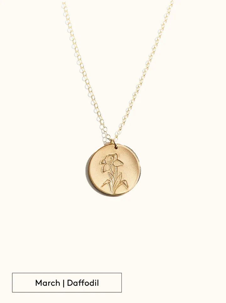 Able Bloom Birth month necklace