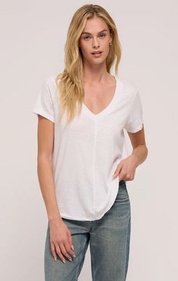 Z Supply Asher V-Neck Tee White