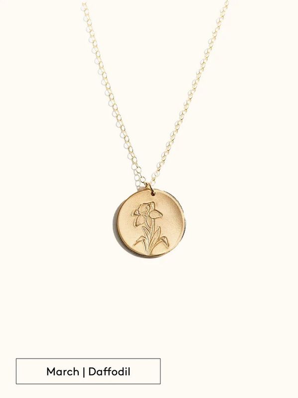 Able Bloom Birth month necklace