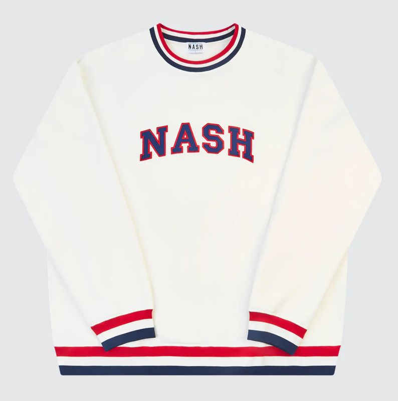 Nash All American Crewneck White