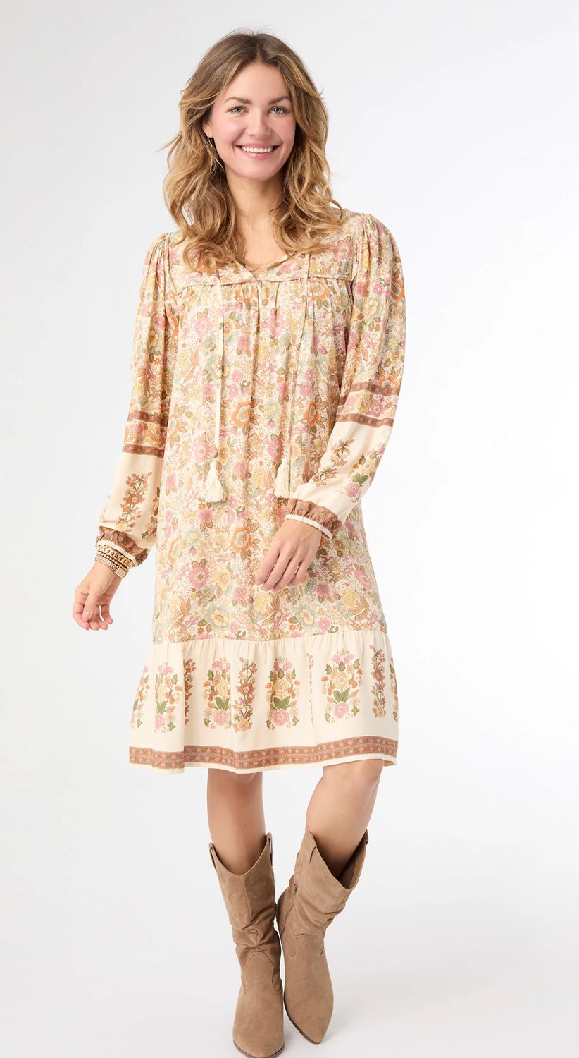 Coco+Carmen Autumn Delight Long Sleeve Dress, Size: XS