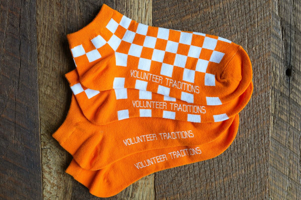 Volunteer Traditions Checkerboard ankle socks