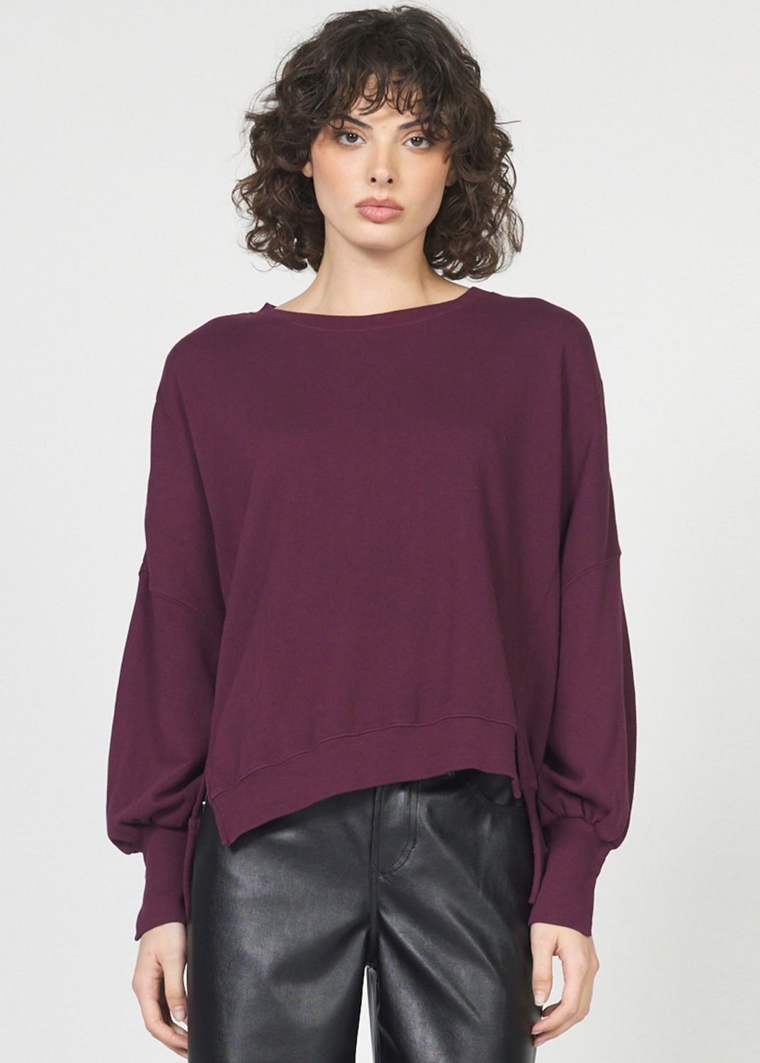 Dear John Trenton Sweatshirt , Color: Fig, Size: XS