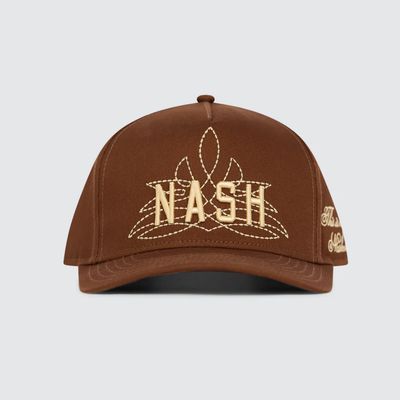 Nash Boot Stitch Trucker Hat Brown