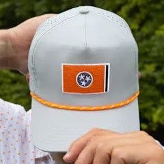 Volunteer Traditions Grey Tristar Patch Hat
