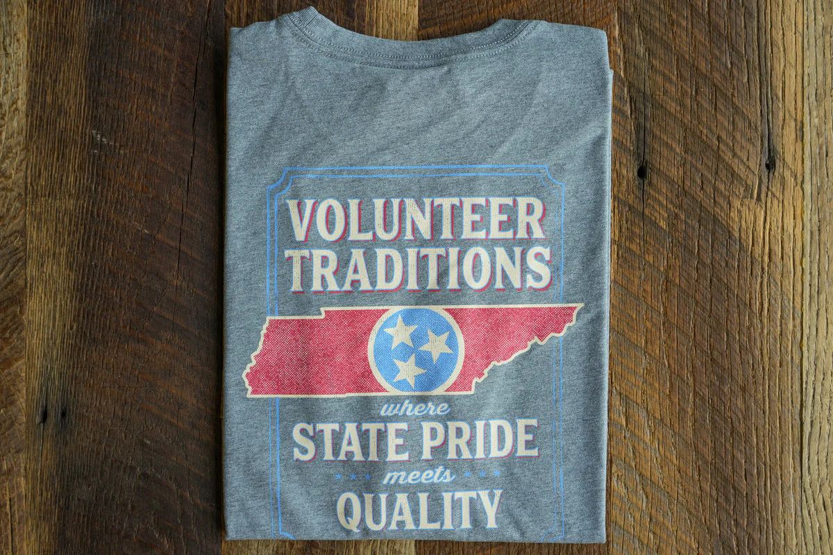 Volunteer Traditions Tristar Pocket, Color: H Grey, Size: S
