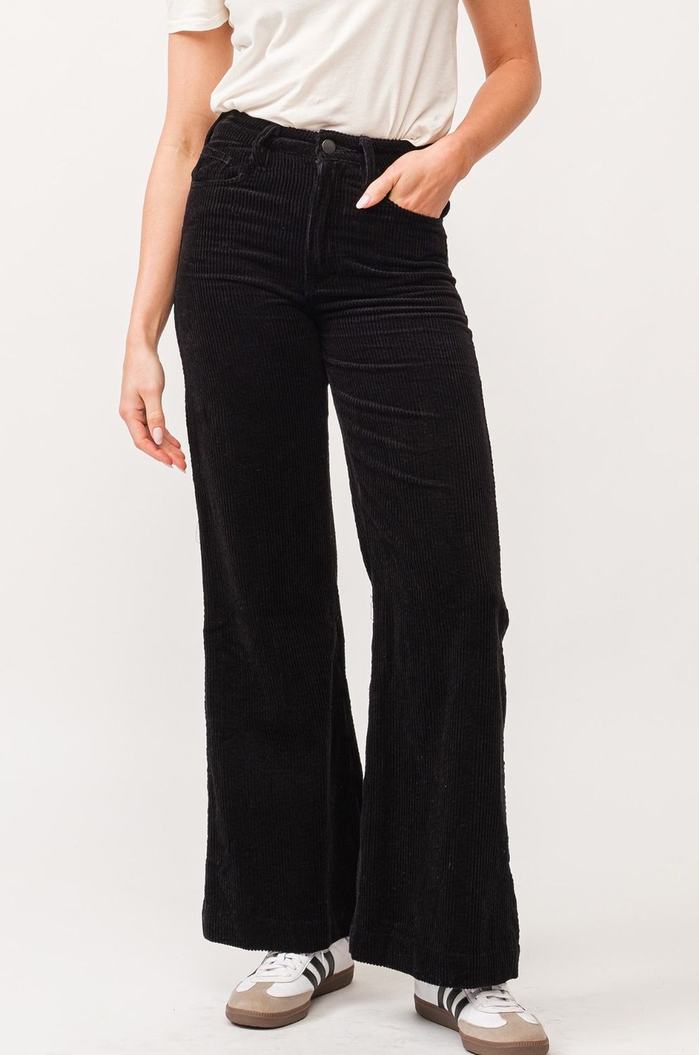 Dear John Fiona Corduroy , Color: Black, Size: 24