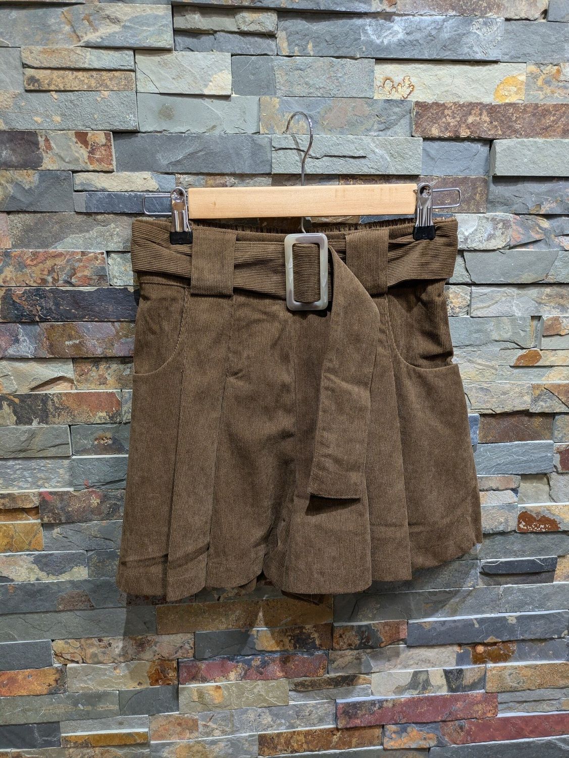 Easel Corduroy Short, Color: Sage Grey, Size: S