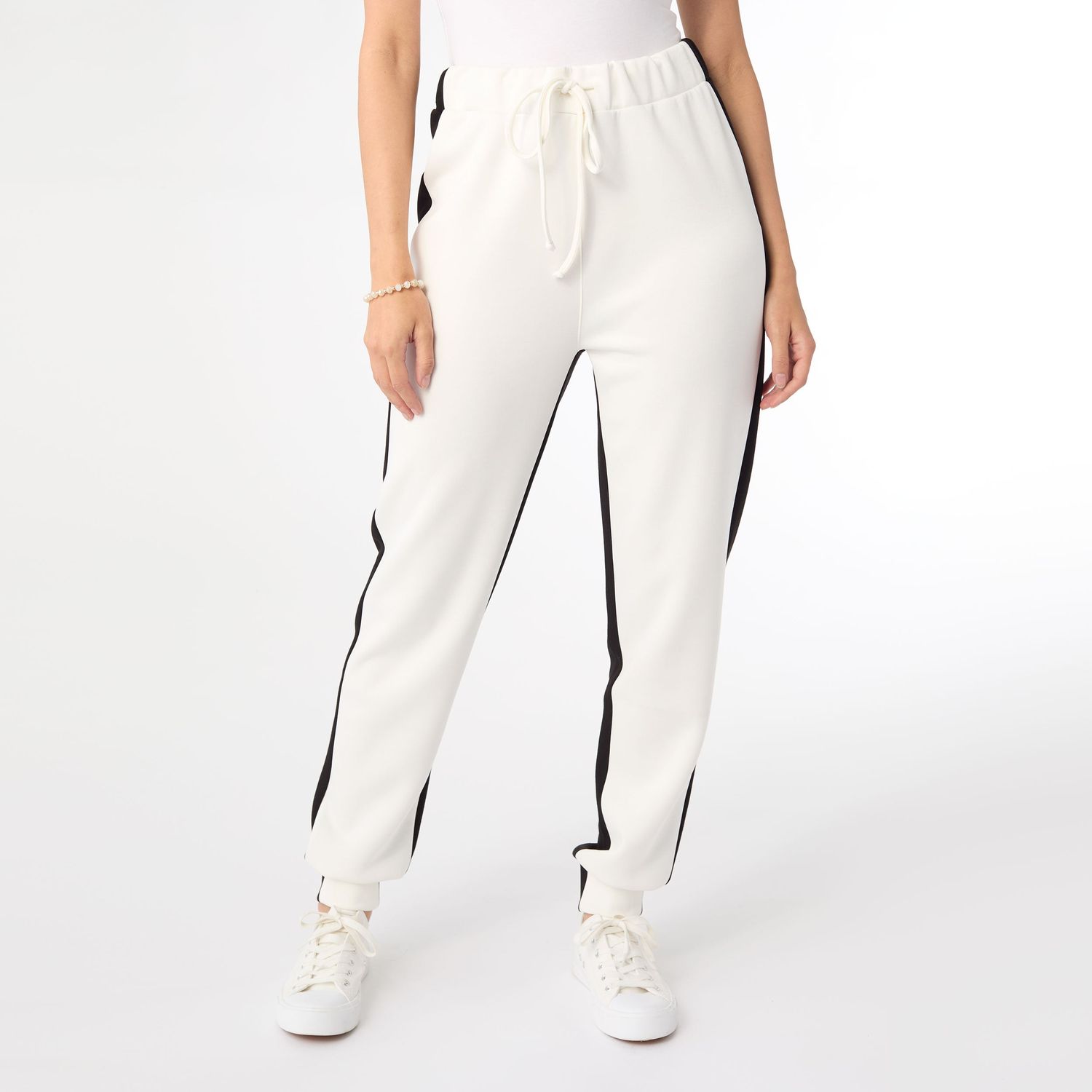 CoCo + Carmen Hilarie Two Toned Jogger Pants, Size: XS