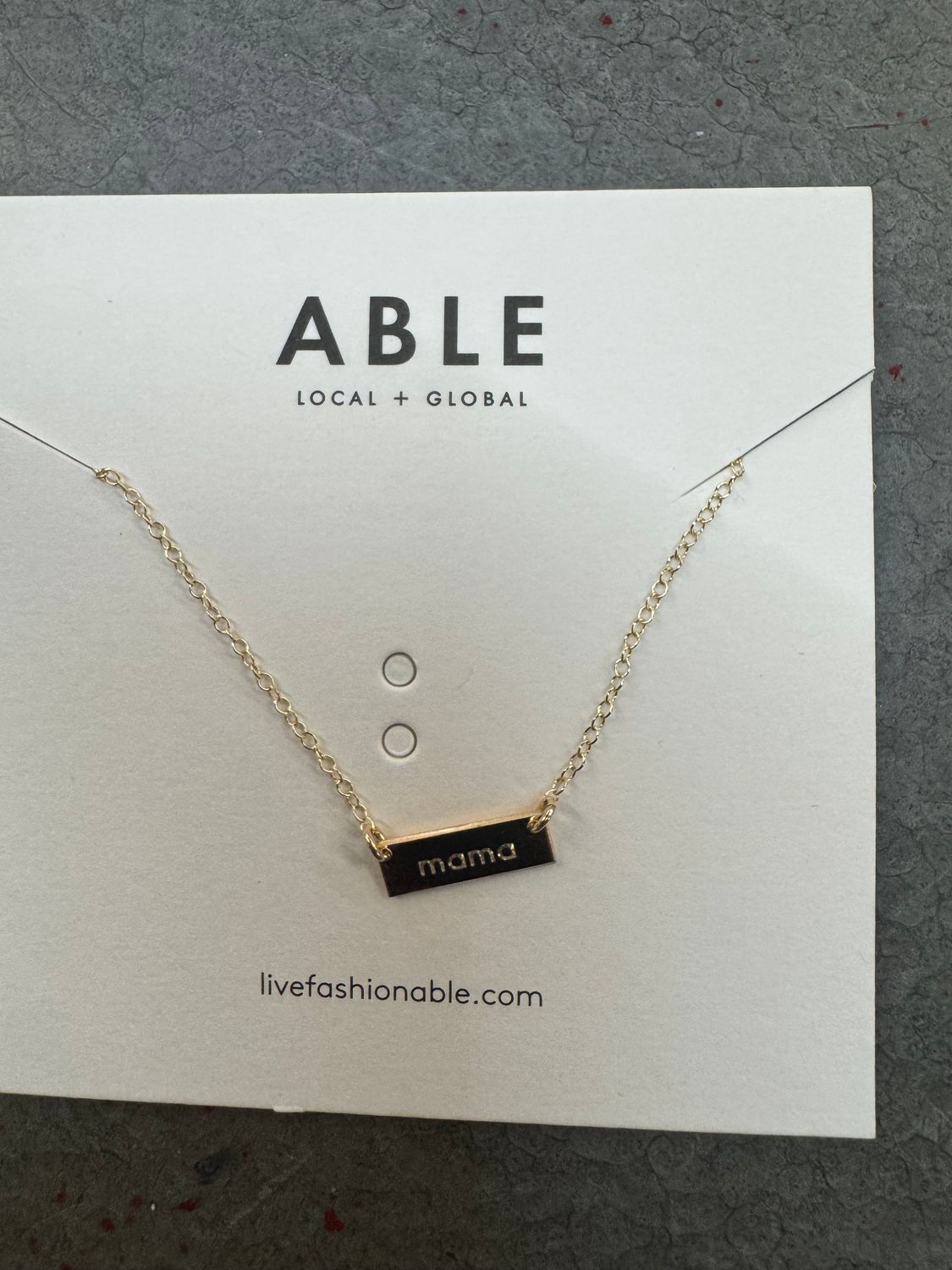 Able necklace , Color: Mama