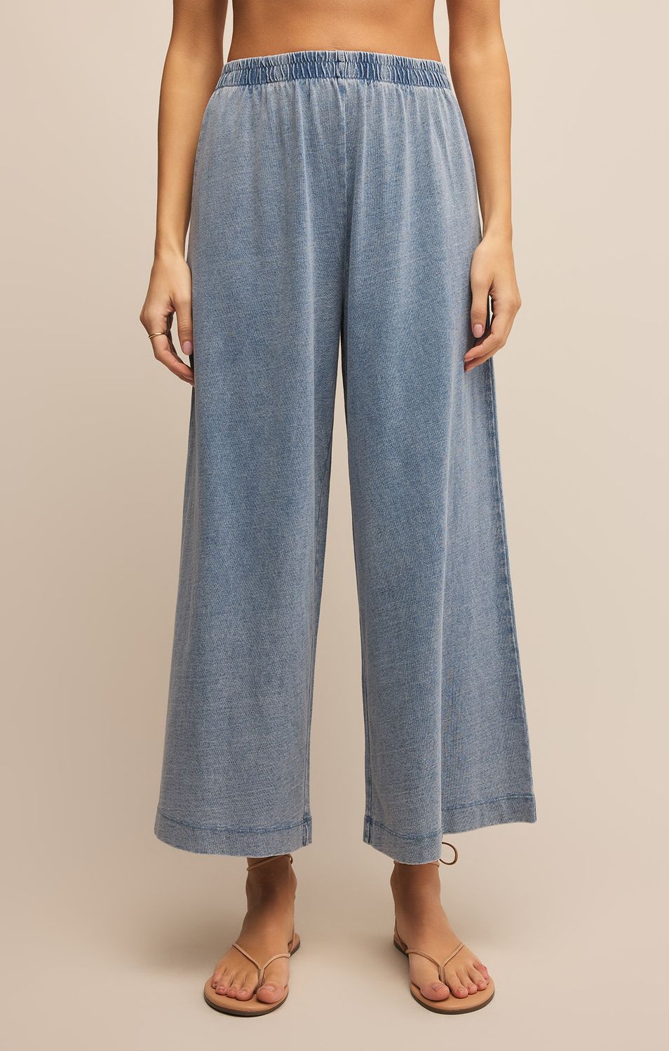Z Supply Jersey Denim pant Scout, Color: Denim, Size: Small