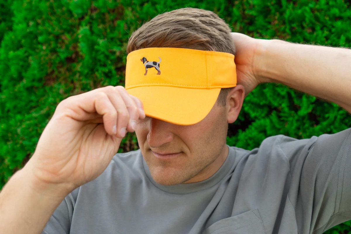 Volunteer Traditions Visor, Color: Orange, Size: BlueTick