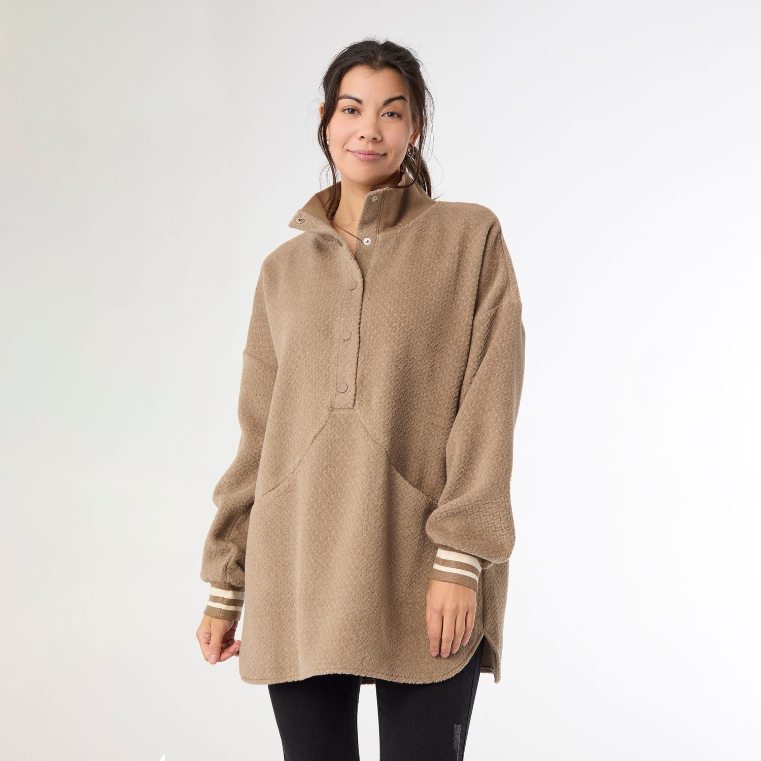 CoCo + Carmen Lindi Sweatshirt With pockets, Color: Mushroom, Size: XS