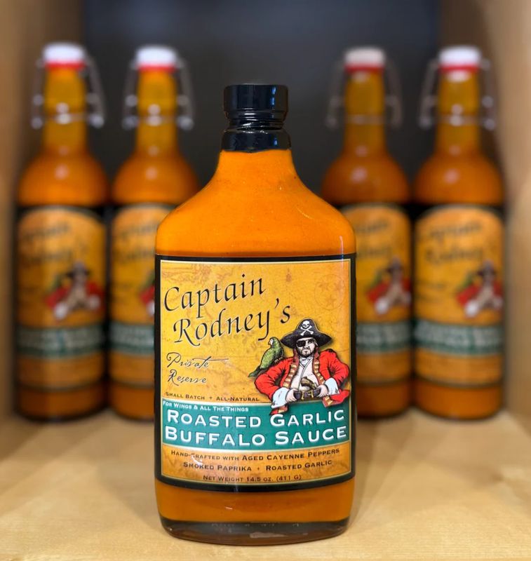 Captain Rodney’s Roasted Garlic Buffalo Sauce